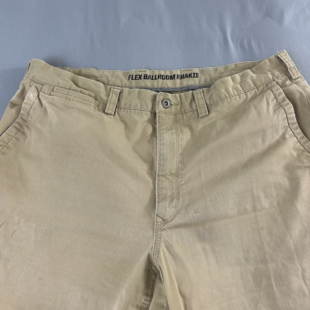 Duluth Trading Pants Flex Ballroom STRETCH w/‎ Zip side Sz 38Wx28L 53726 - Picture 2 of 16